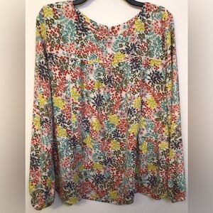 Loft Multicolor Blouse Large